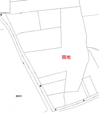 土成の売り地(公図)
